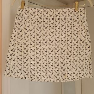 J Crew anchor coastal mini skirt 4 pinup vintage pockets!